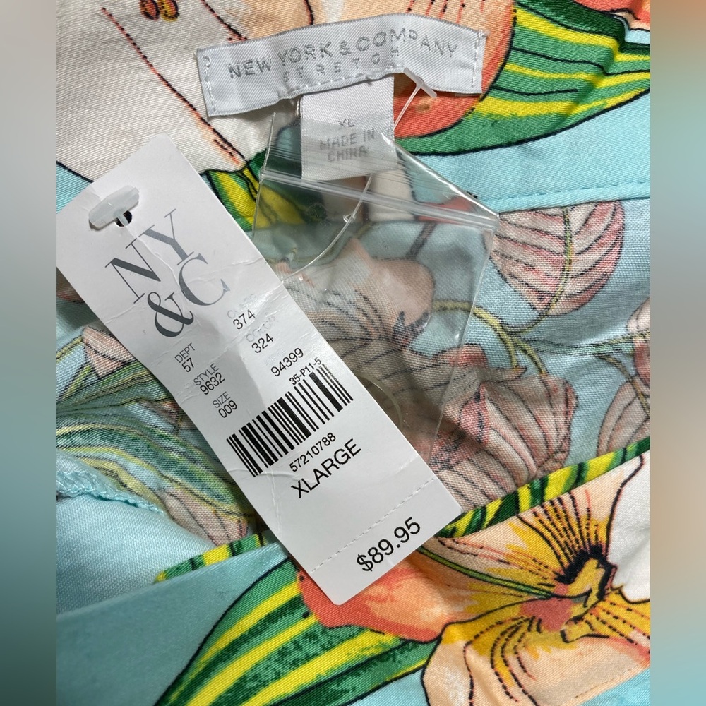 Hawaiian Tropical Floral Wrap High-low Skirt